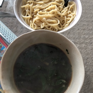 ほうれん草入りレモンつけ麺